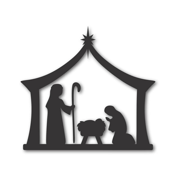 Metal Nativity Scene 8