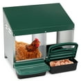 thumbnail image 1 of Metal Nesting Boxes for Chicken, Forward Rollout & Rollaway, Hen & Chicken Nesting Box with Integrated Perch and Protective Egg Laying Collection Lids, 1 of 7
