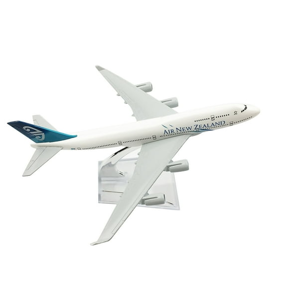 Metal New Zealand B747 Plane Model 1/400 Scale Air Line Simulation Diecast Airplane Model Display Toys with Display Stand
