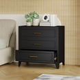 thumbnail image 1 of Metal NightStand Bedside Table with 3 Drawer,Side Table Storage Cabinet,End Table for Home Office Living Room Bed Room, 1 of 15