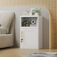 thumbnail image 1 of Metal NightStand Storage Cabinets with Lock and Adjustable Shelf,Under Desk Lockable Steel File Storage Cabinet,Storage Cabinets for Home Office Living Room Bed Room（White）, 1 of 7