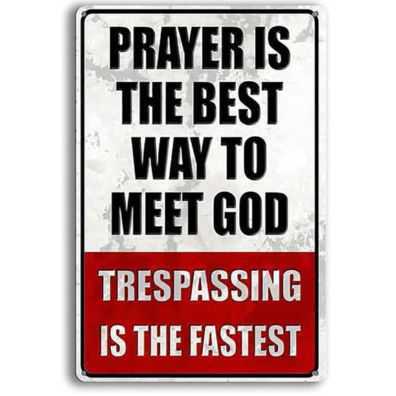 Metal No Trespassing Signs Private Property Funny, Posted Signs No Trespassing for Home Yard Garden Door Wall Metal Sign