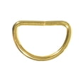 thumbnail image 1 of Metal Non-Welded D-Ring Findings for Belts, Bags, Lanyards, and Leathercrafts - 3/4 Inch & 1 Inch Sizes in Packs of 20, 1 of 4