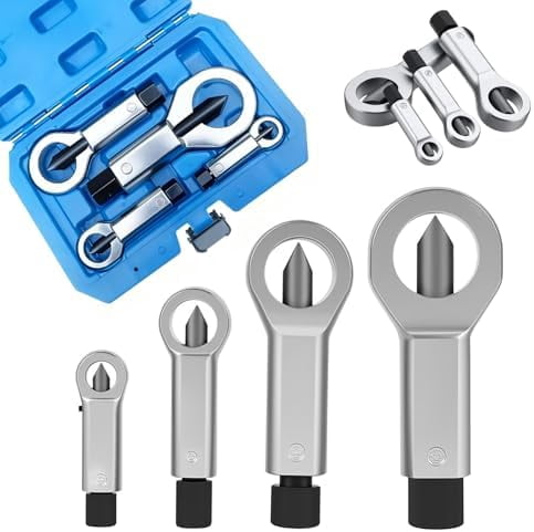 4pcs Nut Splitter Tool Broken Damaged Stuck Remover Puller
