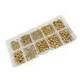 thumbnail image 1 of Metal Nut set Brass Threaded Insert Nut set Essential Fasteners Nut set for Engineers & Hobbyists, 1 of 17