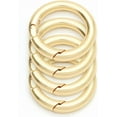 thumbnail image 1 of Metal O Ring Spring Opening Purse Making Snap Trigger O-Rings Clip Key Ring Holder Purse Hardware 4pcs SCOS (1 inch, Gold), 1 of 9