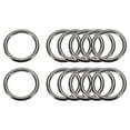 thumbnail image 1 of Metal O Rings, 12 Pack 25mm(0.98") ID 3.8mm Thick Non-Welded O-Rings, Black, 1 of 6