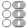 thumbnail image 1 of Metal O Rings, 15 Pack 30mm(1.18") ID 3mm Thick Welded O-Ringe, Dark Gray, 1 of 6