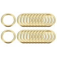 thumbnail image 1 of Metal O Rings, 20 Pack 20mm(0.79") ID 3mm Thick Welded O-Ringe, Gold Tone, 1 of 6