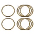 thumbnail image 1 of Metal O Rings, 8 Pack 40mm(1.57") ID 3mm Thick Welded O-Ringe, Bronze Tone, 1 of 6