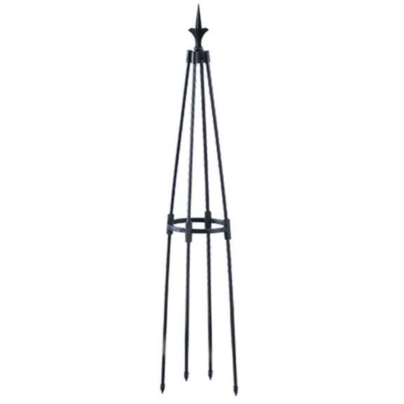 Metal Obelisk Garden, 35.43-in Tall Sturdy Plant Support Planting Basket Gardening Flower for Climbing Vines and Flowers Stands
