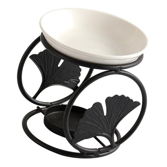 Metal Oil Burners Black Aromas Diffusers for Home Decoration Easy Maintenances