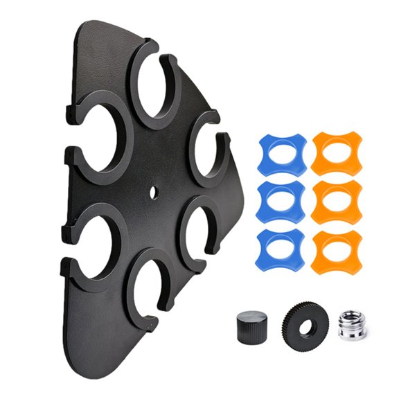 Metal On-Stage Multi Mic Holder Microphone Stand Tray with Scratch Protections for Stage Performances Easy Access Design