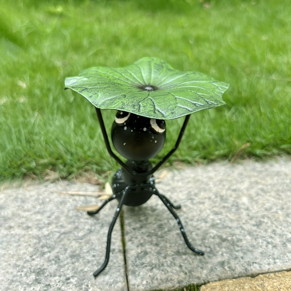Metal Outdoor Ant Ornament | Weather Resistant Garden Sculpture | Indoor Courtyard Modern Yard Decor | Durable Rustproof Animal Statue | Easy Maintenance | Feng Shui Home Accent