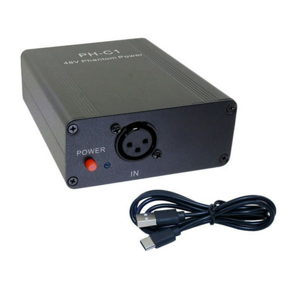 Metal Outdoor Microphones Rechargeable 48V Phantoms Power for Podcasts and Music