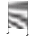 thumbnail image 1 of Metal Outdoor Privacy Screen Freestanding 72" H×48" W, Decorative Privacy Fence for Balcony Patio Lawn Garden, Privacy Fence Privacy with Rustproof PE-Coating (47 * 72inch/4 * 6FT), 1 of 7