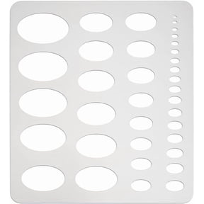 Metal Oval Stencils 304 Stainless Steel Shape Stencils Drawing Templates for DIY