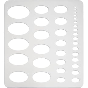 Metal Oval Stencils 304 Stainless Steel Shape Stencils Drawing Templates for Drafting Architect Tool Sketching Painting