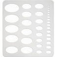 thumbnail image 1 of Metal Oval Stencils 304 Stainless Steel Shape Stencils Drawing Templates, 1 of 9