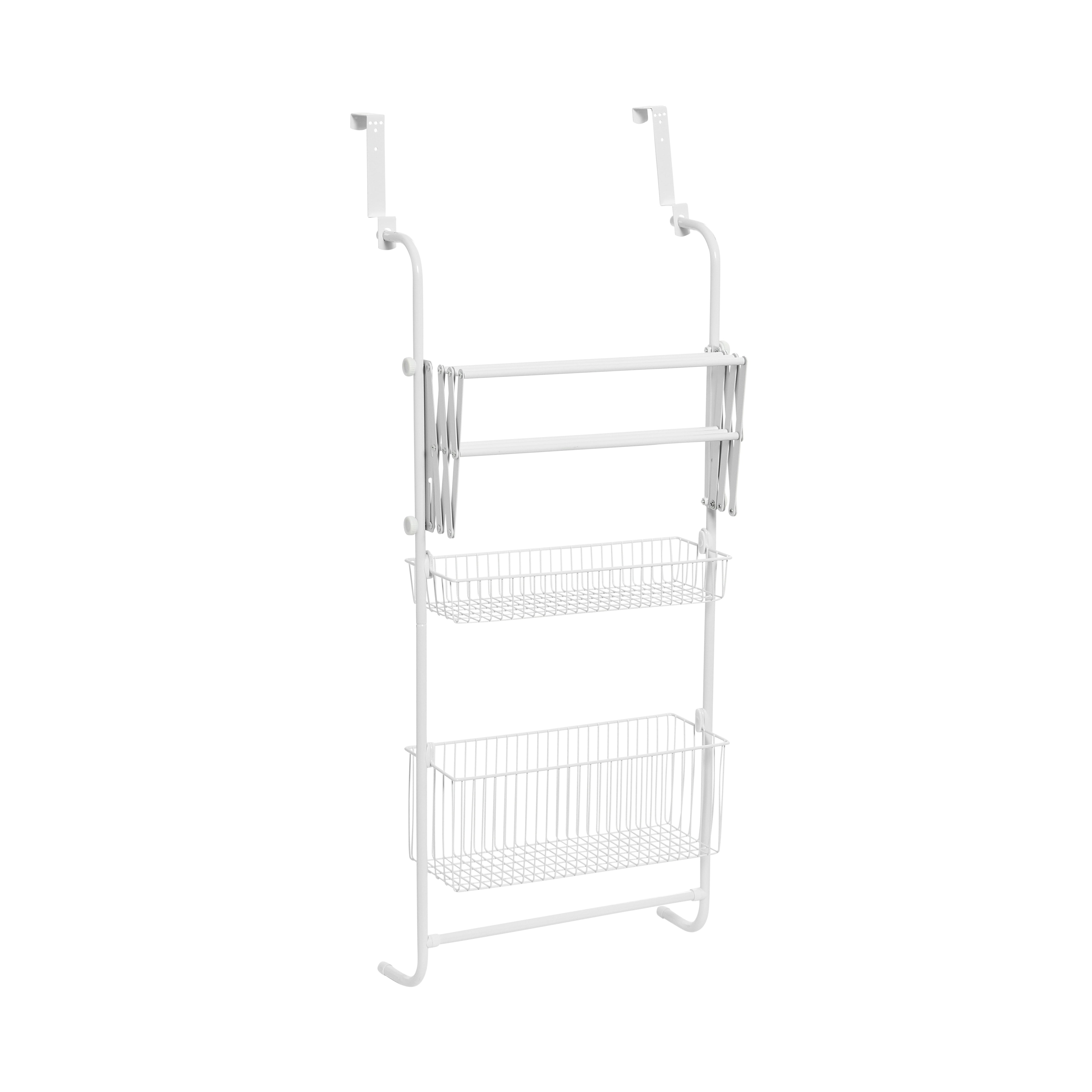 Metal Over the Door Drying Storage Rack White Walmart