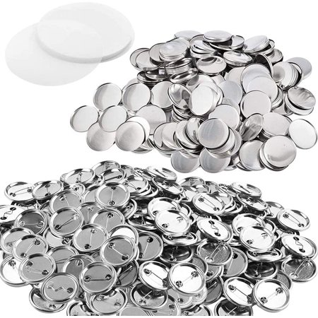 Metal PIN Back Button Parts {100 pcs} - Additional Extra Button Maker Badge Making Machine Pieces - 58MM 2 ¼ INCH 2.28 INCH | 100 Metal Badge Button Shell & Pin Back