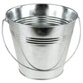 thumbnail image 1 of Metal Pail Bucket Party Favor, 7-Inch, Silver, 1 of 1