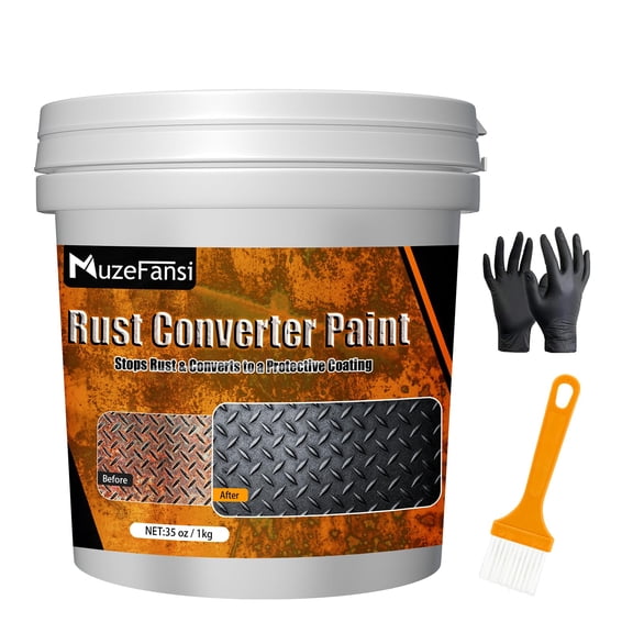 Metal Paint, Rust Converter and Metal Primer 34.8 oz – Anti-Rust Coating Rust Paint Encapsulator for Maximum Rust, Stop Corrosion, Ideal for Car Parts, Boats, Railings, Fences, Tools, Heat Resistant