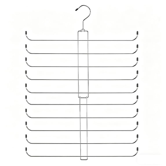 Metal Pants Hanger,Space-Saving Portable Anti-Slip Vertical Hanging Rack for Bedroom Wardrobe Closet