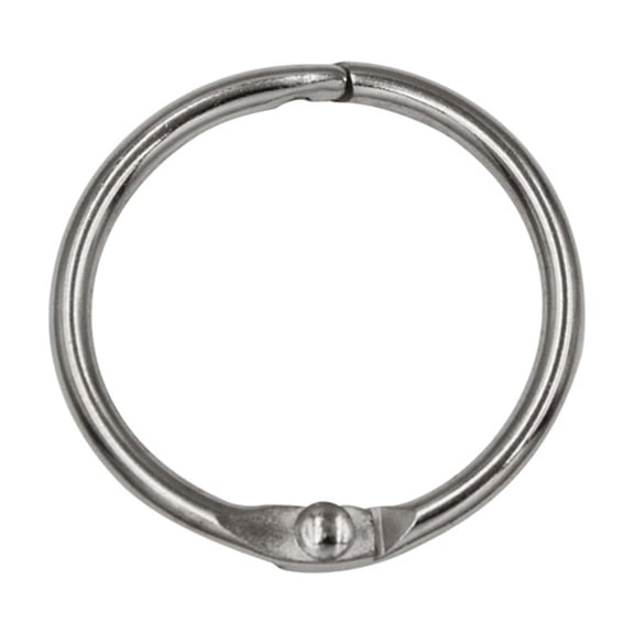 Metal Paper Binder Rings Clip Hooker, Loose Leaf Binder Rings,Keychain Key Rings for or Index-Card,Key,Notebook