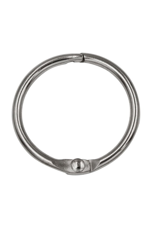 Metal Paper Binder Rings Clip Hooker, Loose Leaf Binder Rings,Keychain Key Rings for or Index-Card,Key,Notebook
