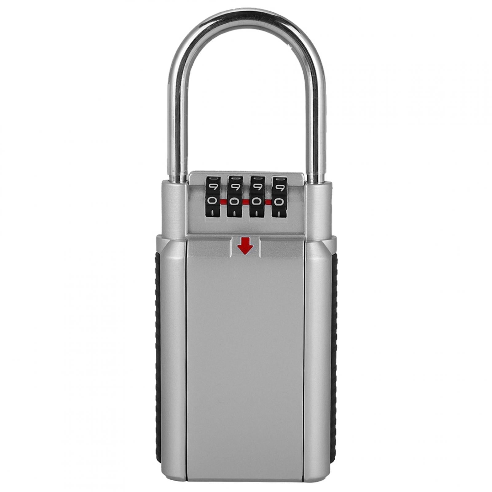 Metal Password Padlock Key Safe Storage Lock Box Lockbox