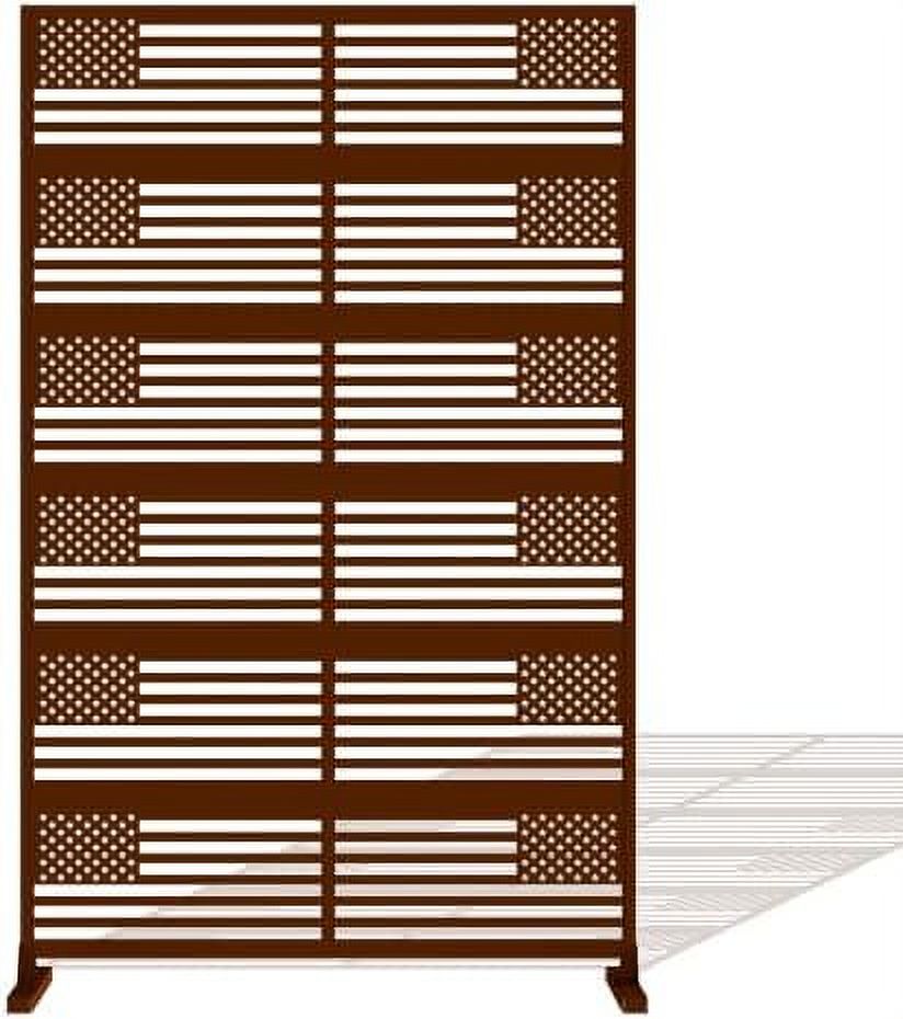 Metal Patio Privacy Screen for Balcony Freestanding Outdoor Privacy