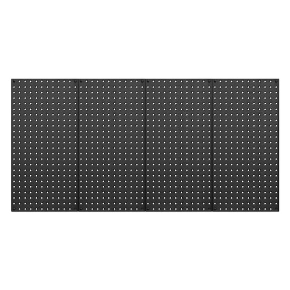 Metal Pegboard Panels 4 Pack, 24" x 12" Wall Mount Tool Organizer for Garage Storage, Heavy Duty Steel Peg Board