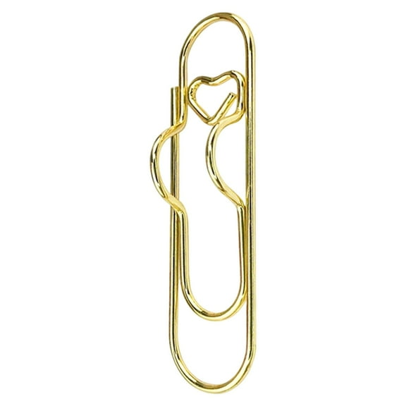 Metal Pen Clip for Notebook Metal Pencil Holder,Multifunctional Paperclip Pen Holder for Journal Planner, Reusable Writing Tool, 2.75 Inch, 1 Pack,Gold