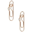 thumbnail image 1 of Metal Pen Clips - Pack of 2 Paper Clip Pen Holders for Notebooks and Papers, Paper Clip Stationery Tool, Metal Pen Clip Holder and Pen Holder Clip, 0.78"x2.75", Rose Gold, 1 of 9