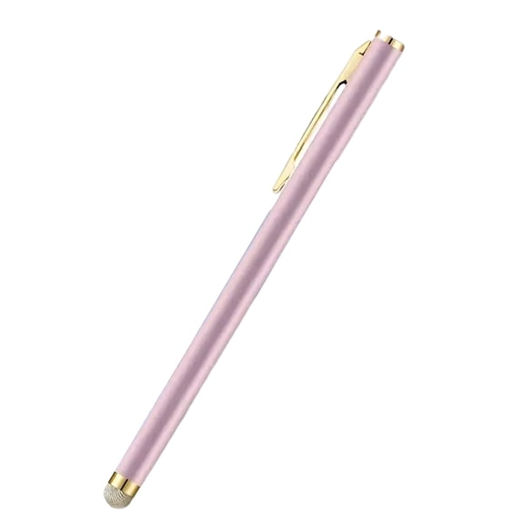 Metal Pen Gold Clip, Replaceable Fabric Tip for Tablets Smartphones, Lightweight Design