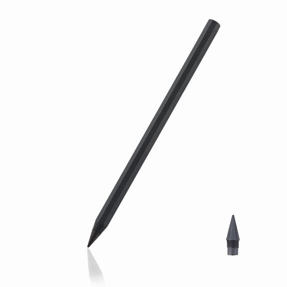 Metal Pencil, Never Needs Sharpening Alloy Writing Tool, Reusable Tip for Smooth Sketching and Note Taking, Erasable Inkless Pen for Home Office