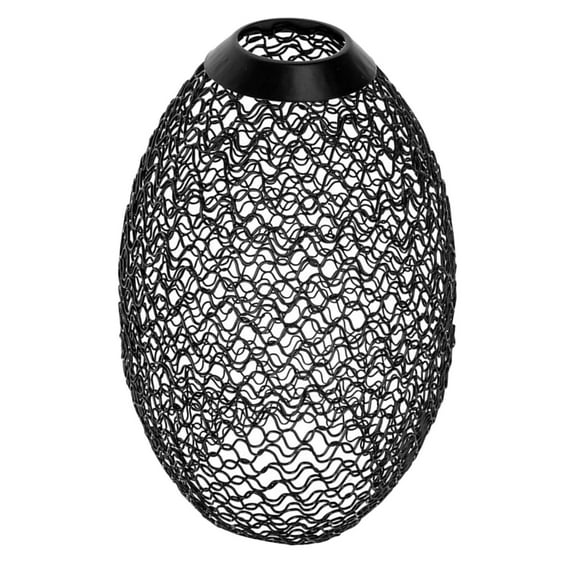 Metal Pendant Lamp Shade Retro Style Ceiling Light Shade Chandelier Shade Iron Oval