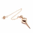 thumbnail image 1 of Metal Pendulum Pendant For Necklace Dowsing Cone Pyramid Pendule Amulet Reiki, 1 of 9