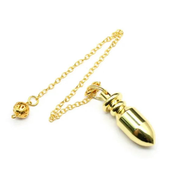 Metal Pendulum Pendant For Necklace Dowsing Cone Pyramid Pendule Amulet Reiki