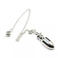 thumbnail image 1 of Metal Pendulum Pendant For Necklace Dowsing Cone Pyramid Pendule Amulet Reiki, 1 of 9