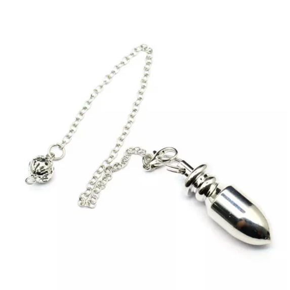 Metal Pendulum Pendant For Necklace Dowsing Cone Pyramid Pendule Amulet Reiki