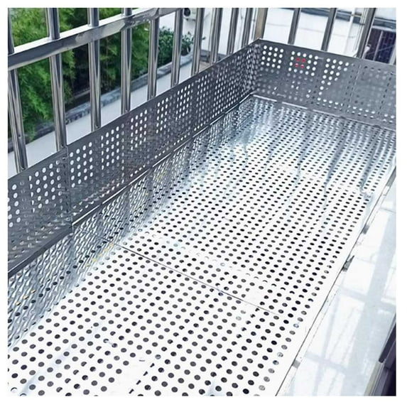 Metal Perforated Sheet Plate, Metal Mesh Sheet Screen, 304 Stainless Steel Perforated Sheet, Decorative Screen Hole Diameter, For Decoration Protection Of Railing