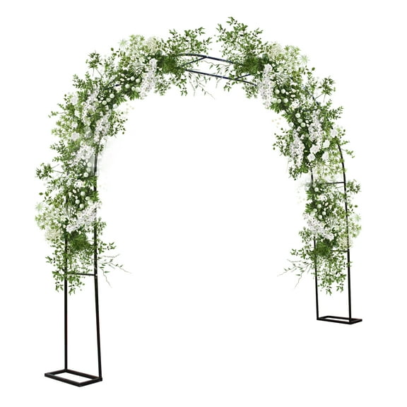 Metal Pergola Arbor,Garden Arch Trellis,Metal Arch Frame Archway for Various Climbing Plant Wedding Garden Arch Bridal Party Decoration Wide Arbor