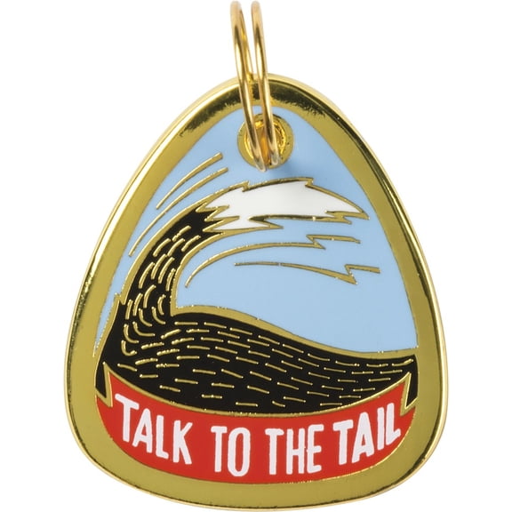Metal Pet Charm " TALK TO THE TAIL "