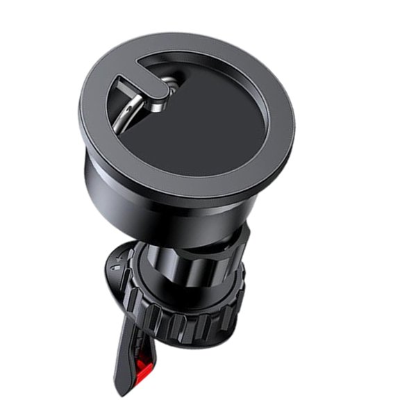 Metal Phone Kickstand Rings Bracket With Magnetic Car Mount Feature, Firm Hold
