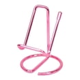 thumbnail image 1 of Metal Phone Stand, Desktop Cell Phone Holder, Stable Foldable Mobile Phone Cradle, Portable Tabletop Stand for Kitchen, Office, Video Calls, Streaming, Hands-Free Viewing, 1 of 4