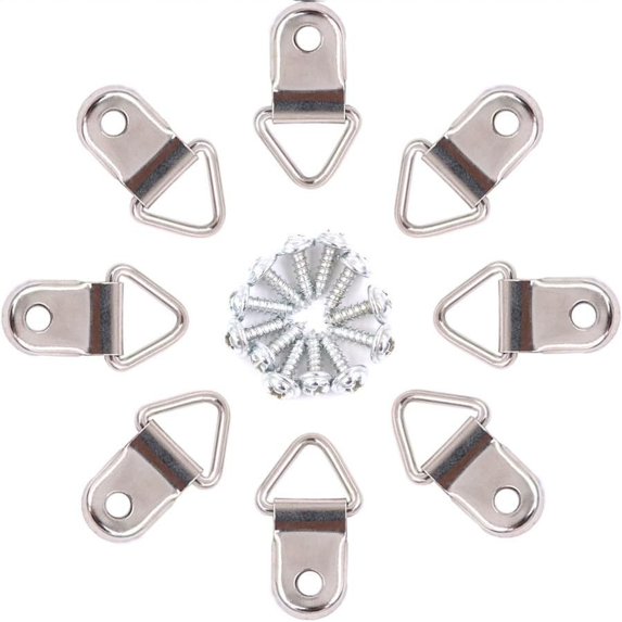 Metal Photo Picture Frame Wall Mount Hanger Hook Hanging Ring Mirror Frame Wall Mount Hooks Hangers With Screws