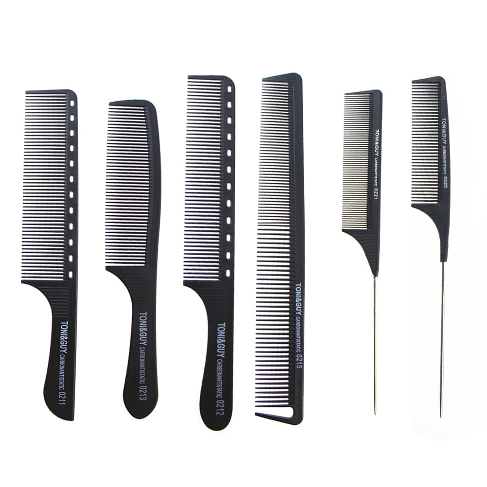 Metal Pick Comb Hair Styling 6 Pcs High Temperature Resistance Haircut