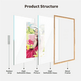 Metal Picture Frame 8X10, for Multiple Photo Sizes (6X8, 5X7,8X10